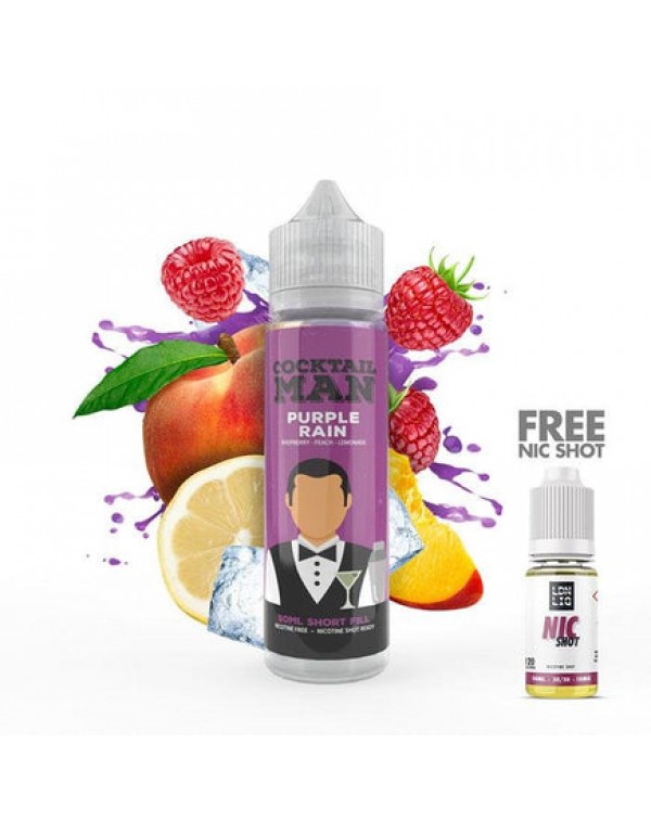 Cocktail Man Purple Rain 50ml Short Fill E-Liquid