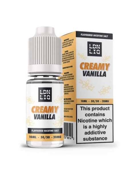 LDN LIQ Nic Salts Creamy Vanilla 10ml E-Liquid