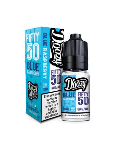 Doozy Vape Blue Rasberry Fifty 50 10ml E-Liquid