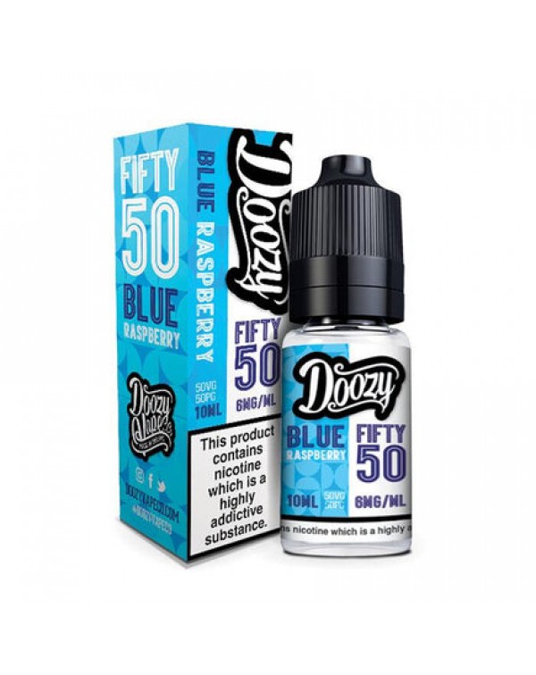 Doozy Vape Blue Rasberry Fifty 50 10ml E-Liquid