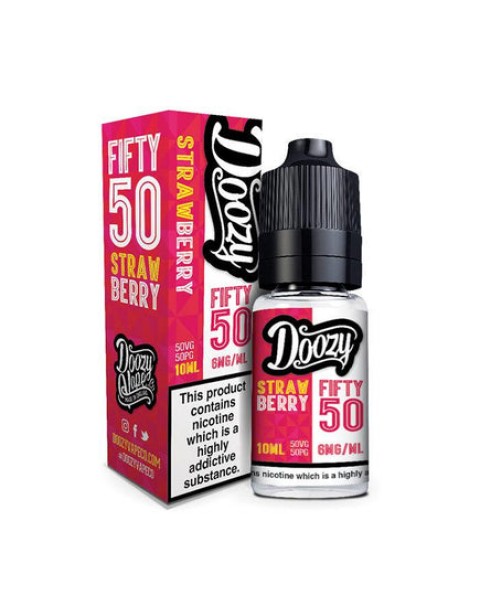 Doozy Vape Strawberry Fifty 50 10ml E-Liquid