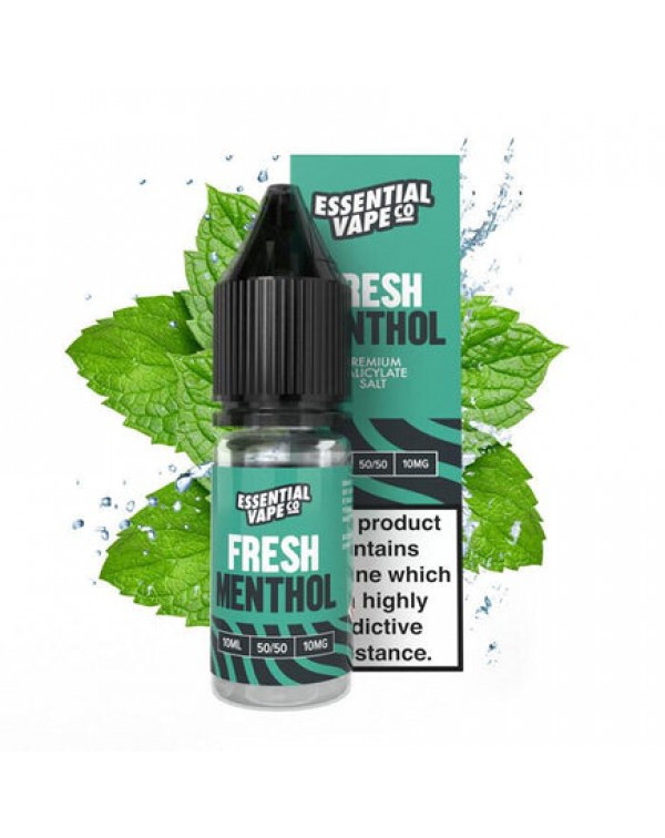 Essential Vape Co Fresh Menthol - 10ml Nicotine Sa...