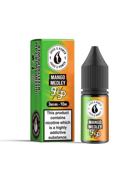 Juice N Power 50/50 Mango Medley 10ml