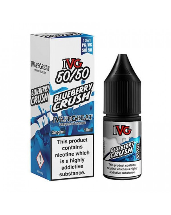 IVG 50/50 Series Blueberry Crush 10ml E-Liquid