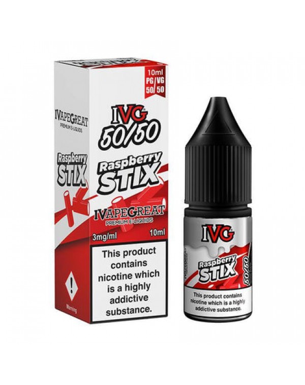 IVG 50/50 Series Raspberry Stix 10ml E-Liquid