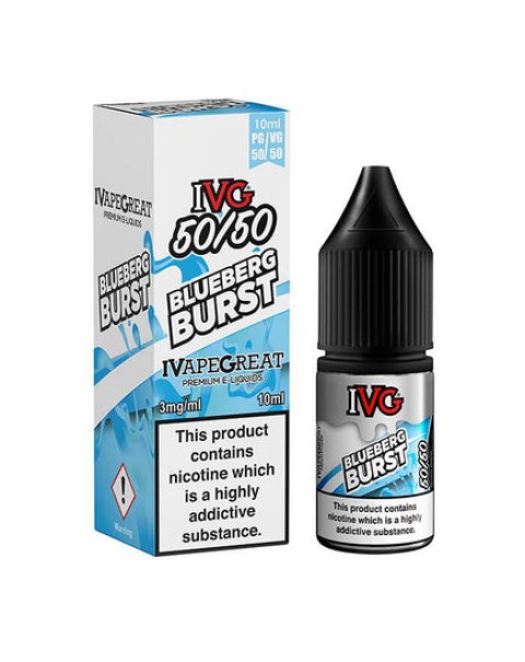 IVG 50/50 Series Blueberg Burst 10ml E-Liquid