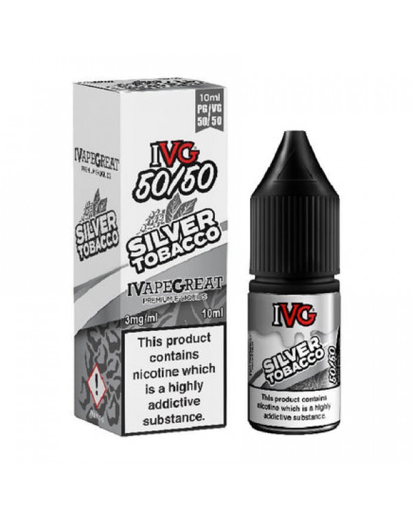 IVG 50/50 Series Silver Tobacco 10ml E-Liquid