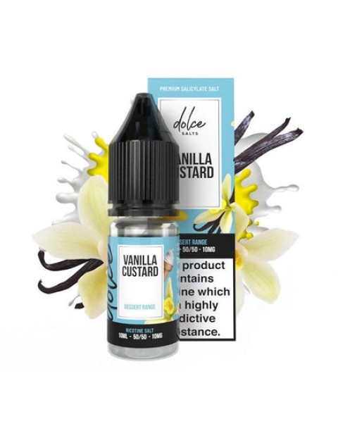 Dolce Salts Vanilla Custard - 10ml Nicotine Salt E-Liquid