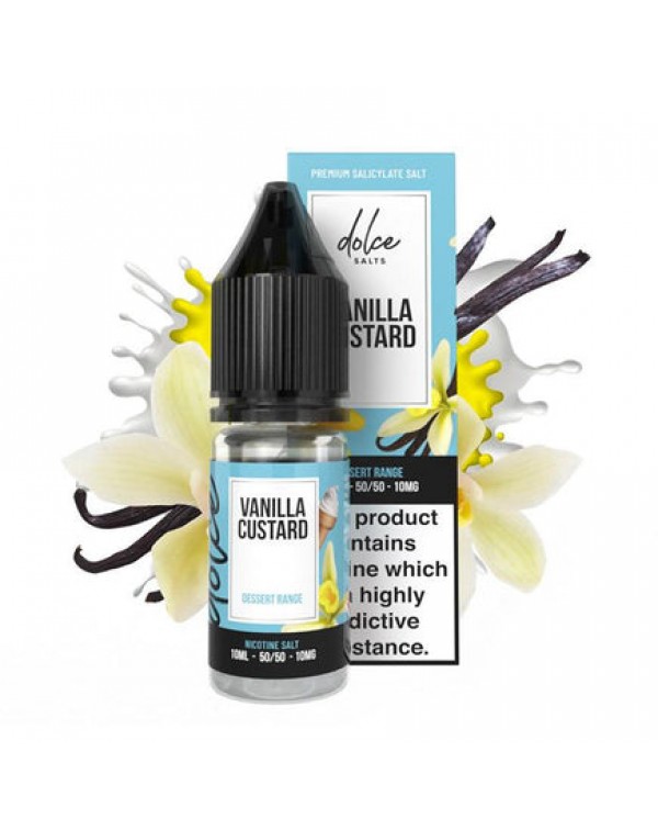 Dolce Salts Vanilla Custard - 10ml Nicotine Salt E...