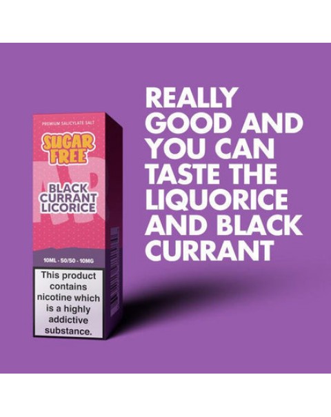 Sugar Free Blackcurrant Licorice - 10ml Nicotine Salt E-Liquid