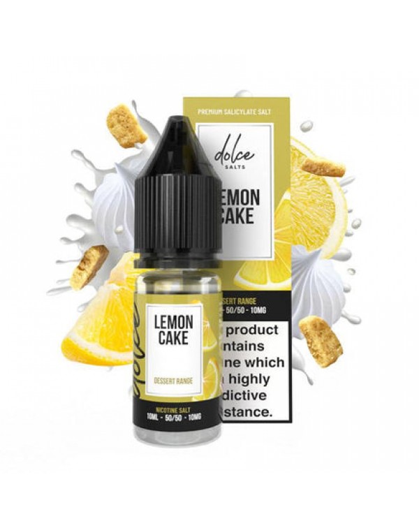 Dolce Salts Lemon Cake - 10ml Nicotine Salt E-Liqu...