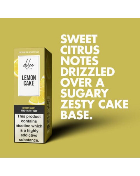 Dolce Salts Lemon Cake - 10ml Nicotine Salt E-Liquid