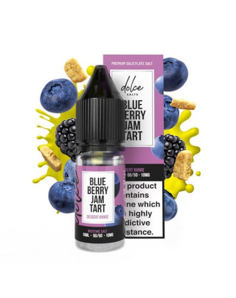 Dolce Salts Blueberry Jam Tart - 10ml Nicotine Salt E-Liquid