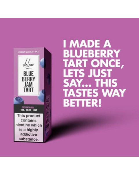 Dolce Salts Blueberry Jam Tart - 10ml Nicotine Salt E-Liquid