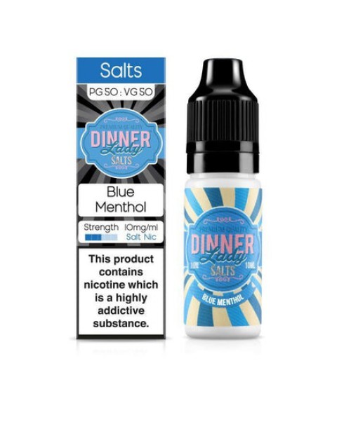 Dinner Lady - Blue Menthol 10ml Salt Nic E-Liquid