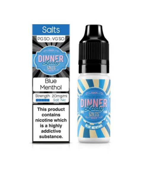 Dinner Lady - Blue Menthol 10ml Salt Nic E-Liquid