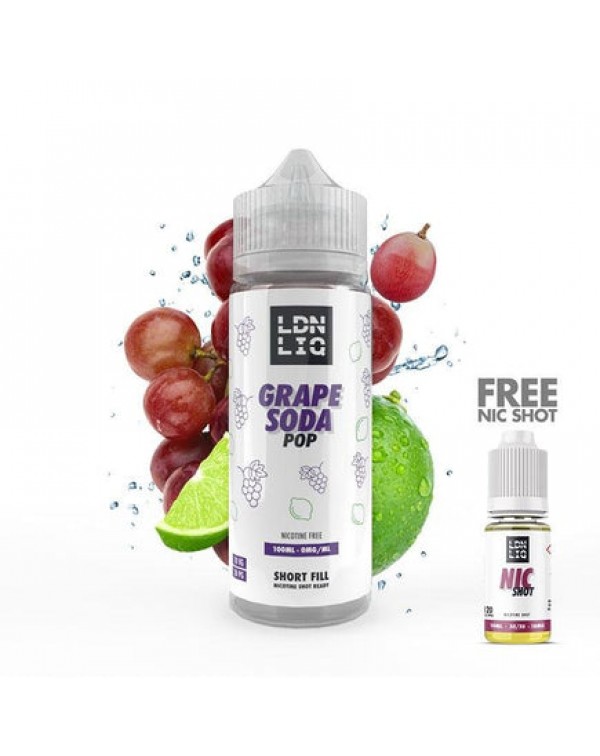 LDN LIQ Grape Soda Pop 100ml Short Fill E-Liquid