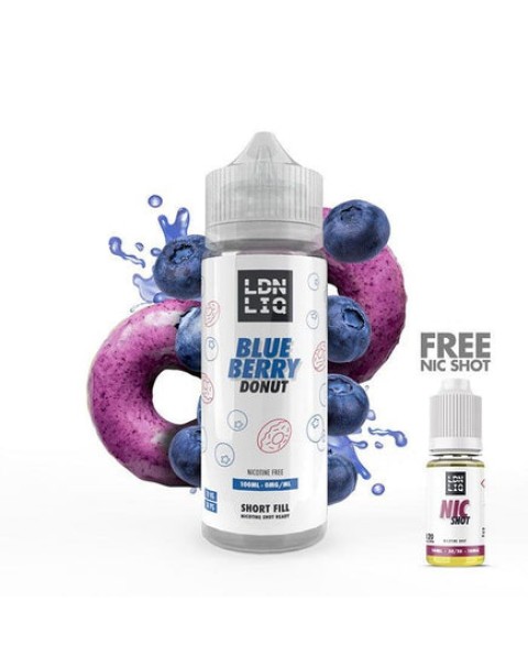 LDN LIQ Blueberry Donut 100ml Short Fill E-Liquid