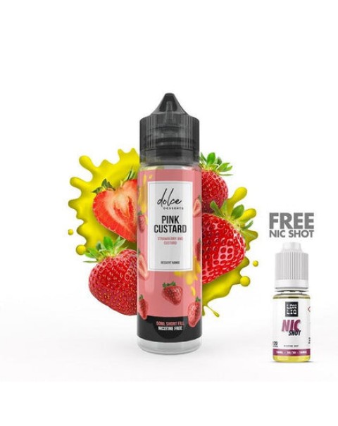 Dolce Desserts Pink Custard 50ml Short Fill E-liquid