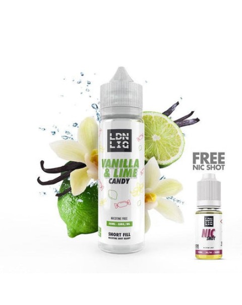 LDN LIQ Vanilla & Lime Candy 50ml Short Fill E-Liquid