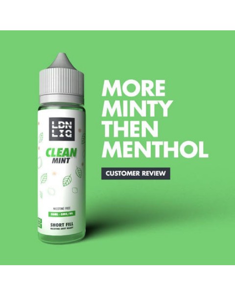 LDN LIQ Clean Mint 50ml Short Fill E-Liquid