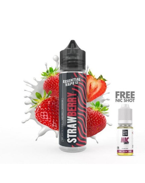 Essential Vape Co Strawberry 50ml Short Fill E-Liquid