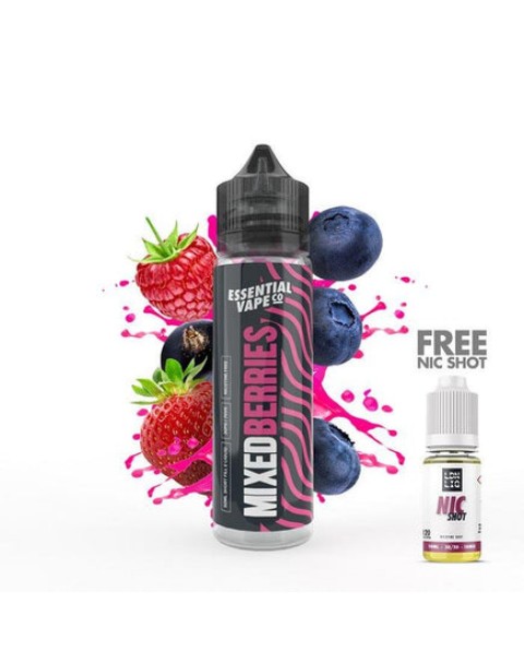 Essential Vape Co Mixed Berries 50ml Short Fill E-Liquid