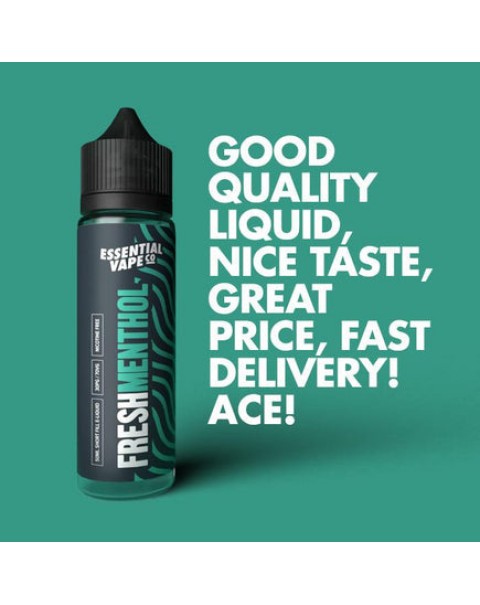 Essential Vape Co Fresh Menthol 50ml Short Fill E-Liquid