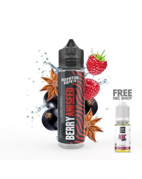 Essential Vape Co Berry n' Spice 50ml Short Fill E-Liquid