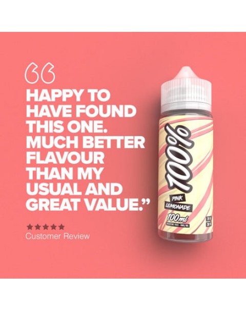 100% Pink lemonade - 100ml Short Fill E-Liquid