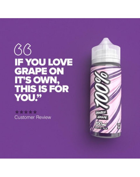 100% Double Grape - 100ml Short Fill E-Liquid