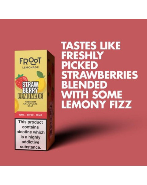 Fruut Lemonade Strawberry Lemonade - 10ml Nicotine Salt E-Liquid