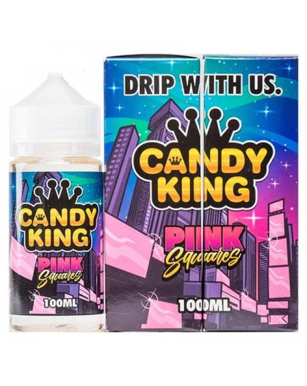 Candy King - Pink Squares 100ml Short Fill E-Liqui...