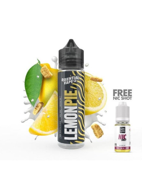 Essential Vape Co Lemon Pie 50ml Short Fill E-Liquid