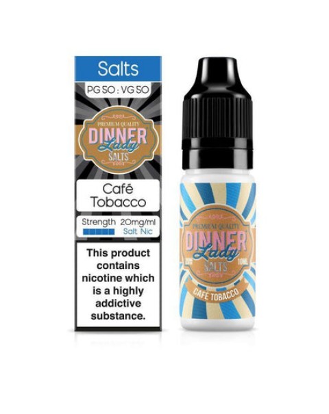 Dinner Lady - Cafe Tobacco 10ml Salt Nic E-Liquid