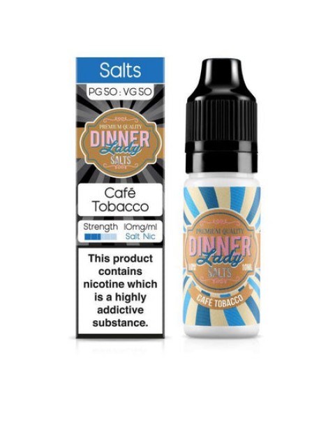 Dinner Lady - Cafe Tobacco 10ml Salt Nic E-Liquid